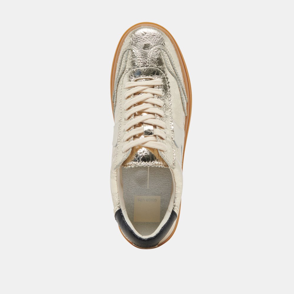 Dolce Vita Notice X Sneakers Platinum Distressed Leather