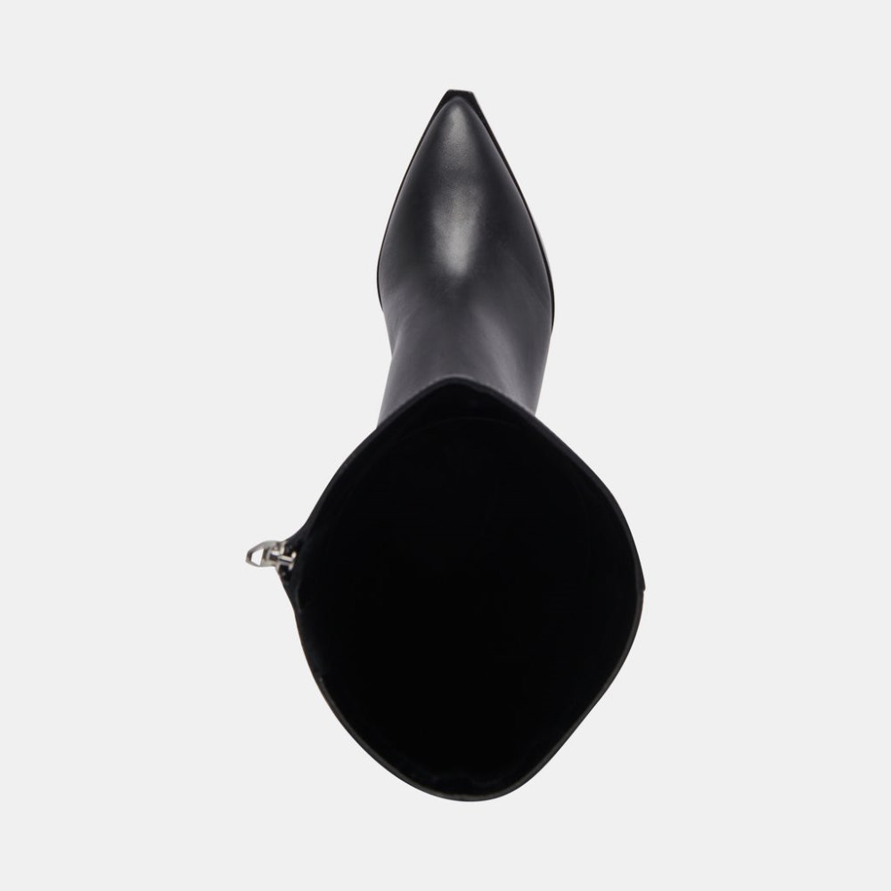 Dolce Vita Auggie Wide Calf Boots Black Leather