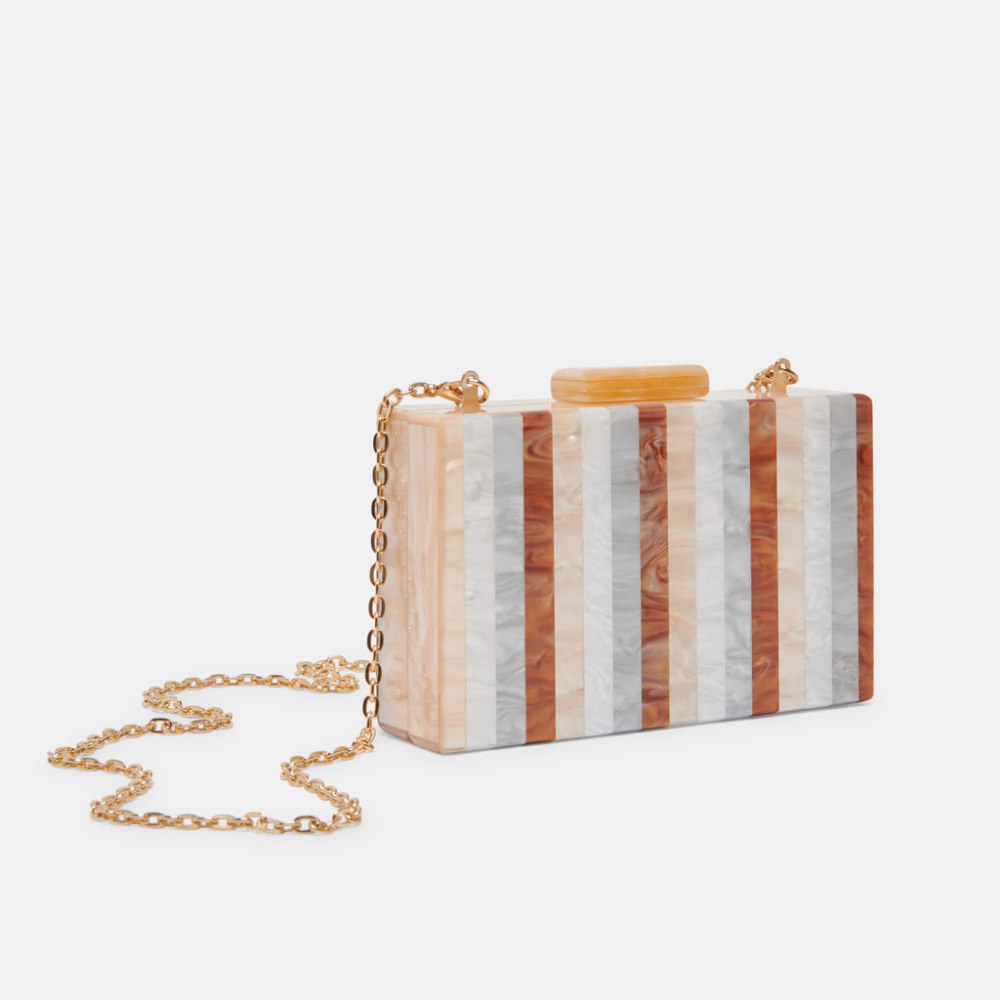 Dolce Vita Corrie Clutch Taupe Multi Resin