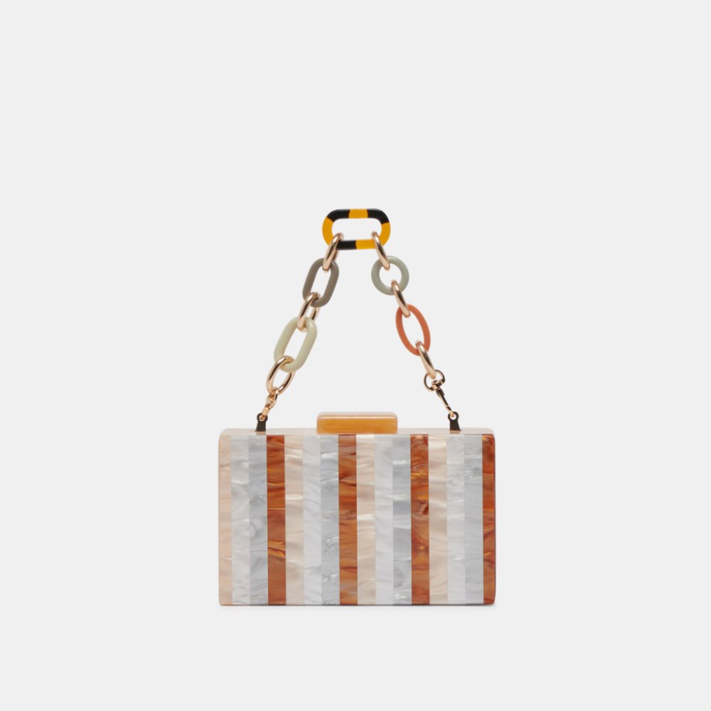 Dolce Vita Corrie Clutch Taupe Multi Resin