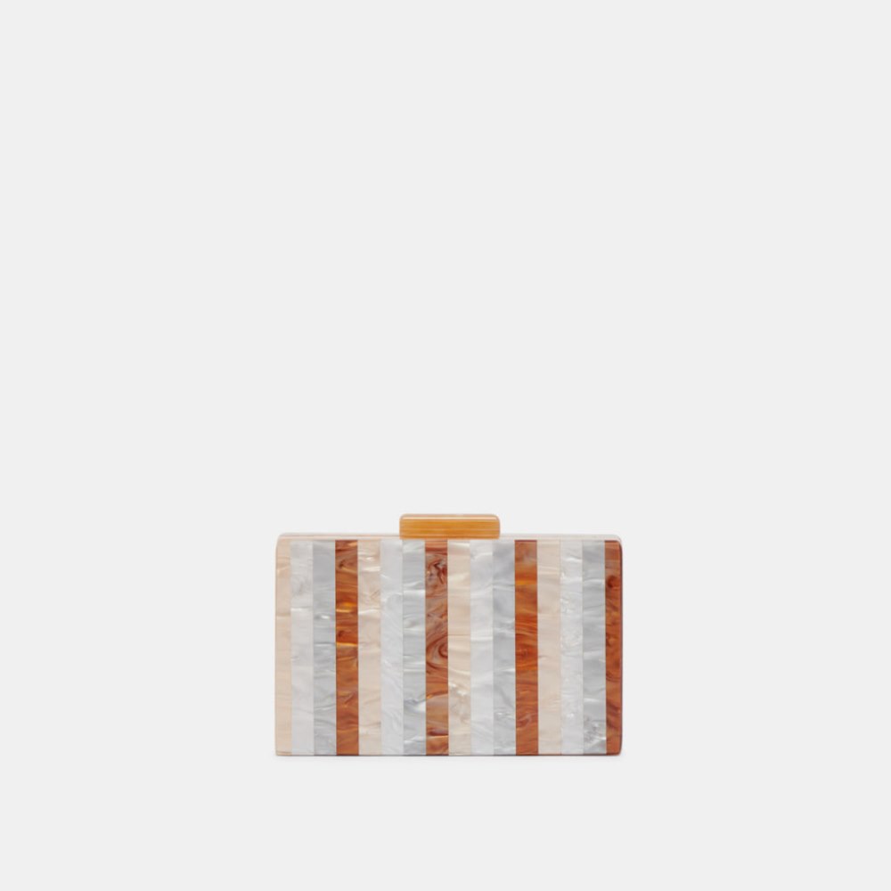 Dolce Vita Corrie Clutch Taupe Multi Resin