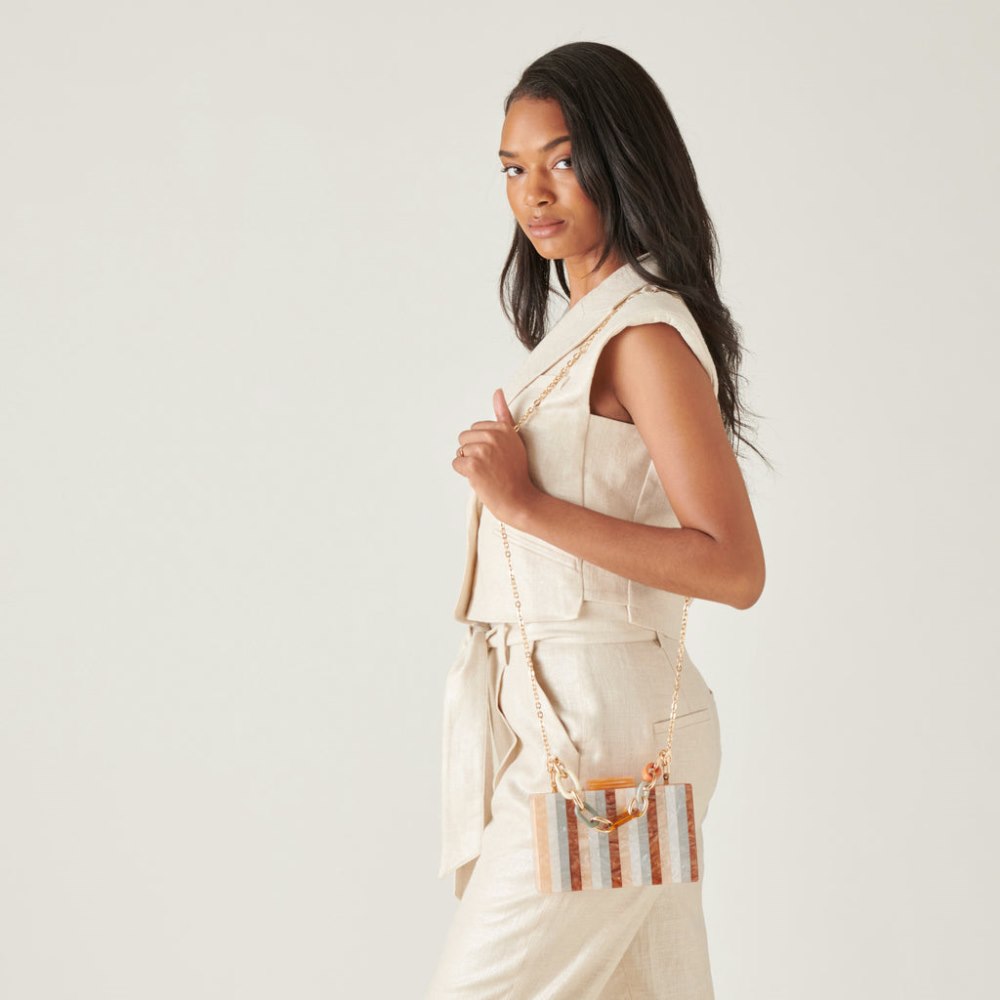 Dolce Vita Corrie Clutch Taupe Multi Resin