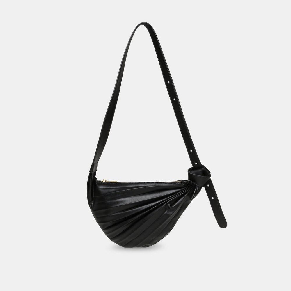 Dolce Vita Georgia Shoulder Bag Black Faux Leather