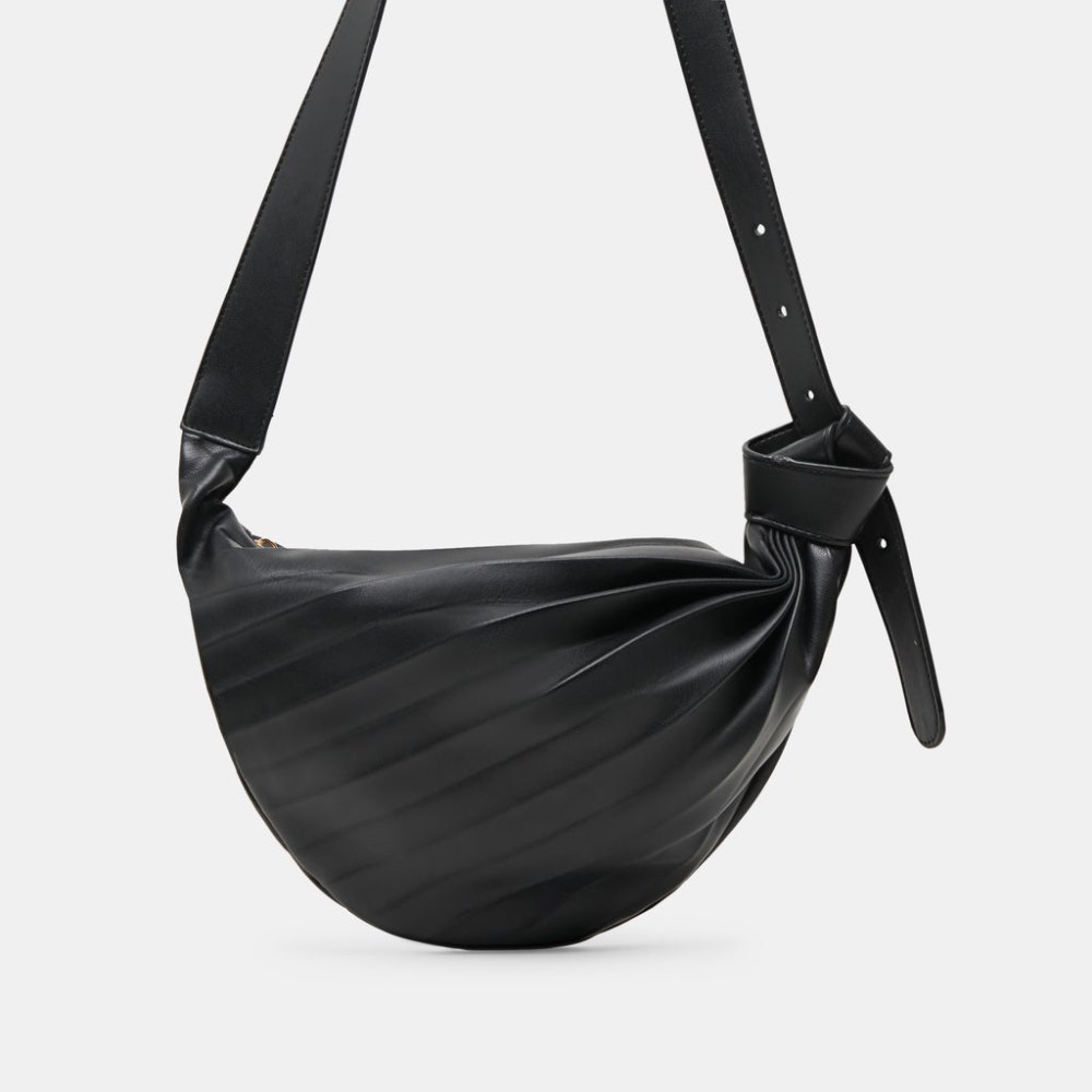 Dolce Vita Georgia Shoulder Bag Black Faux Leather