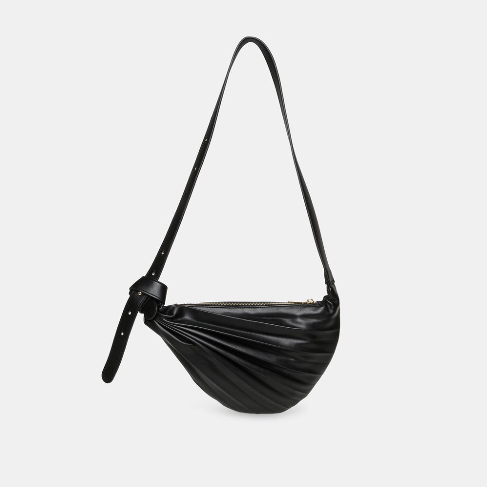 Dolce Vita Georgia Shoulder Bag Black Faux Leather
