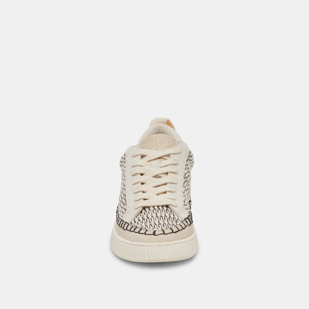 Dolce Vita Nicona Sneakers Black Natural Raffia