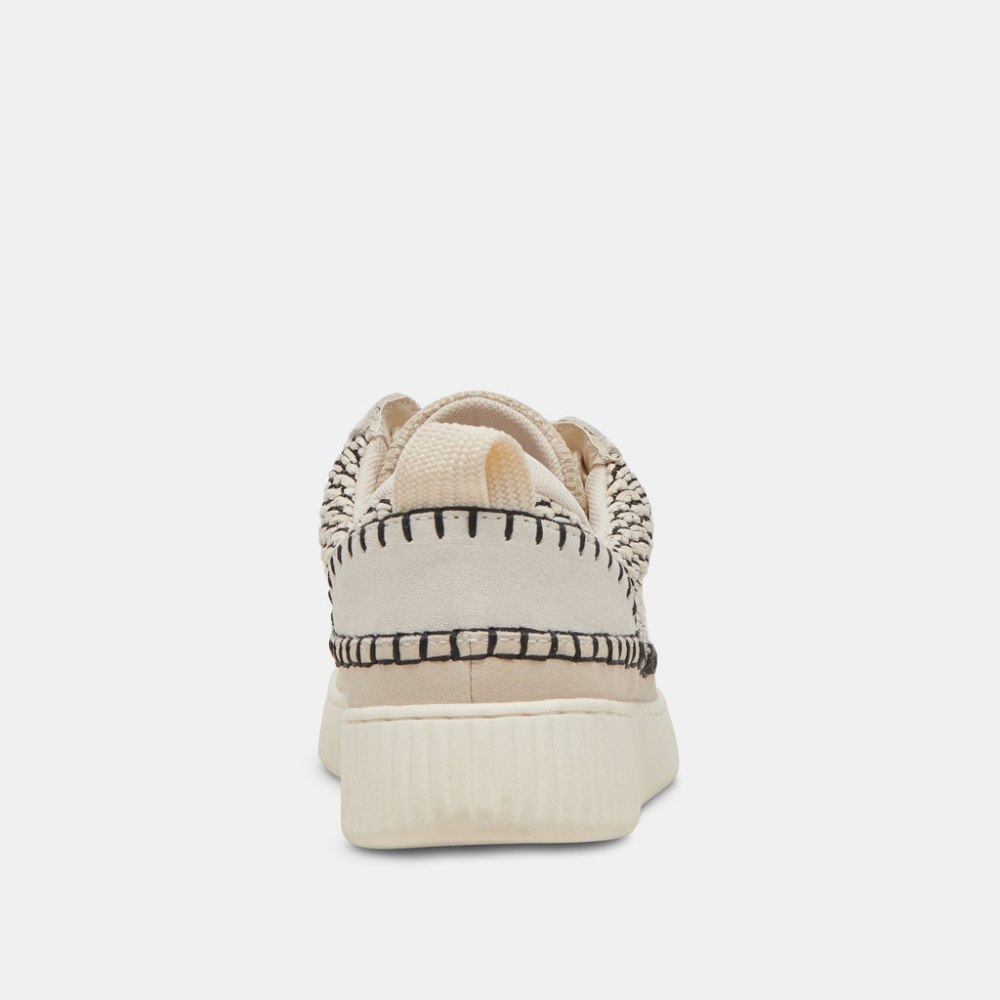 Dolce Vita Nicona Sneakers Black Natural Raffia