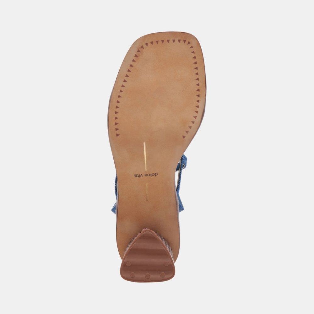 Dolce Vita Banita Sandals Blue Denim