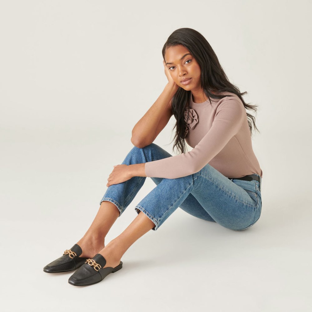 Dolce Vita Solina Flats Onyx Woven