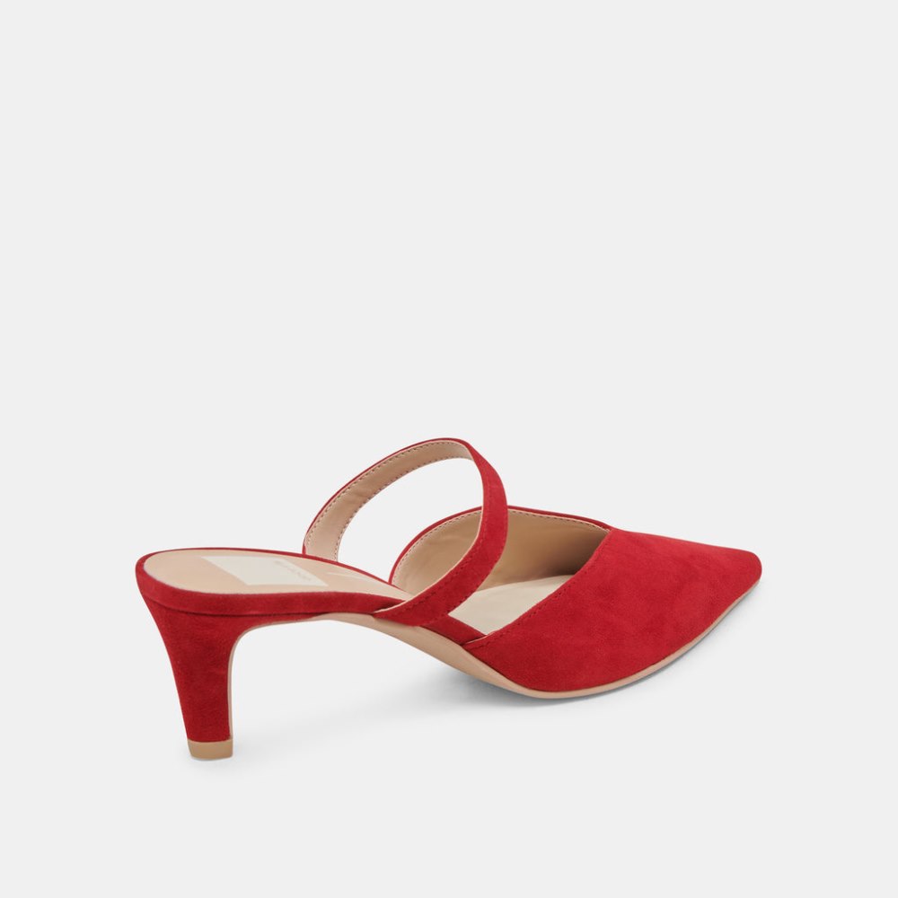 Dolce Vita Kanika Mid Heels Crimson Suede