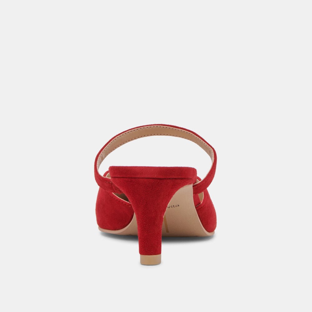 Dolce Vita Kanika Mid Heels Crimson Suede