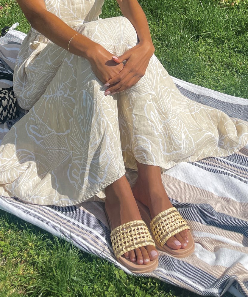 Dolce Vita Gwenn Sandals Natural Raffia