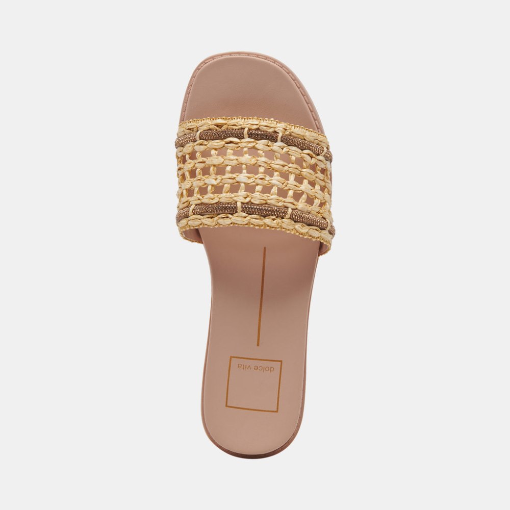 Dolce Vita Gwenn Sandals Natural Raffia