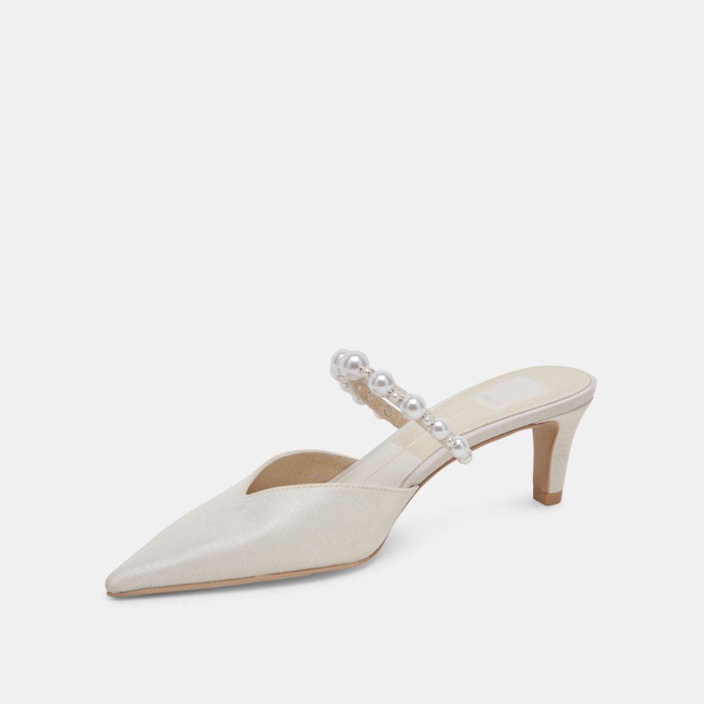 Dolce Vita Kanika Pearl Mid Heels Vanilla Pearls