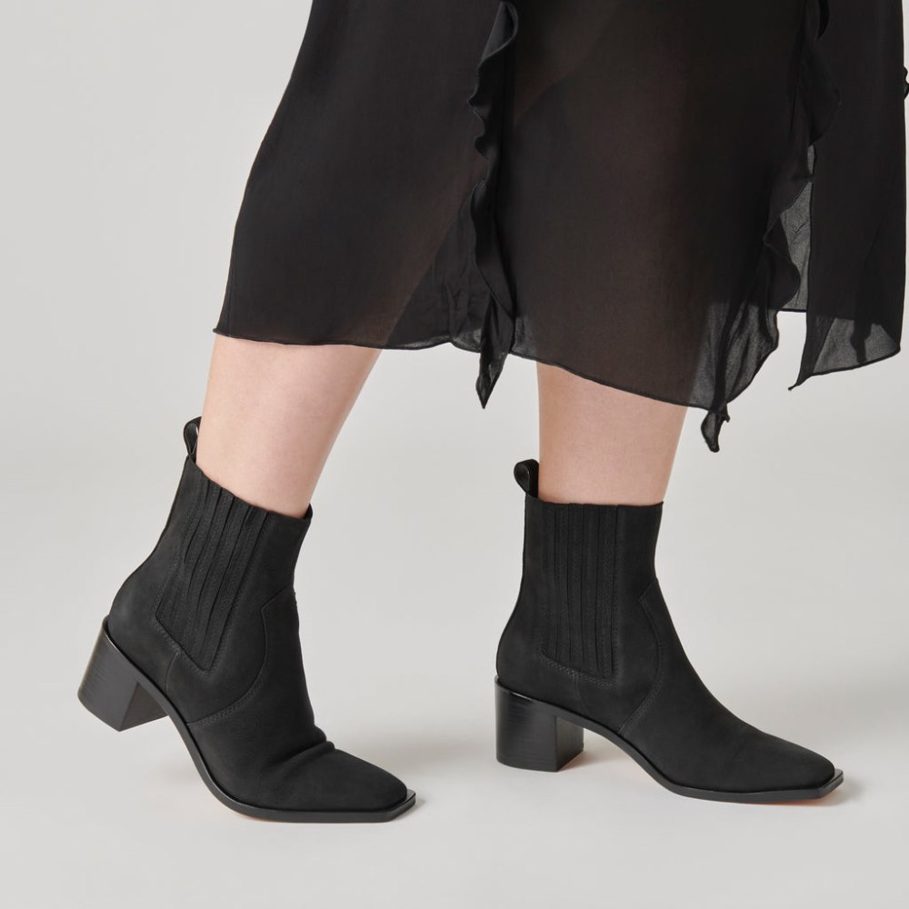 Dolce Vita Irnie Booties Black Nubuck