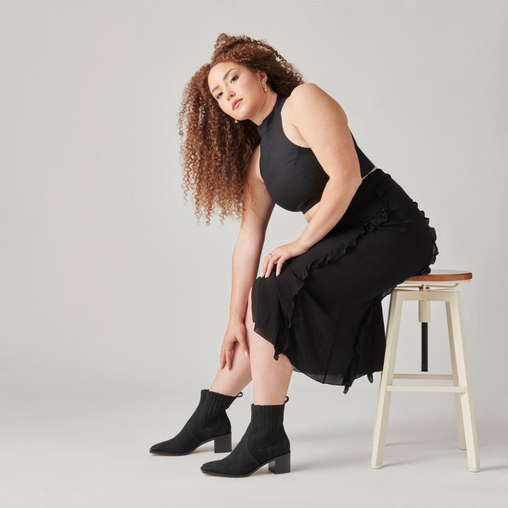 Dolce Vita Irnie Booties Black Nubuck