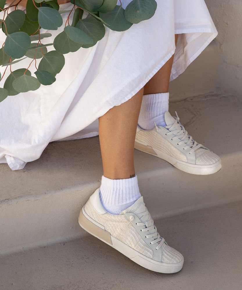 Dolce Vita Zina Sneakers Bone Raffia