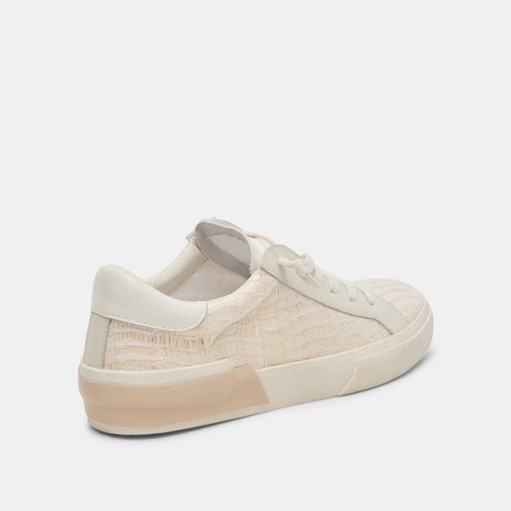 Dolce Vita Zina Sneakers Bone Raffia