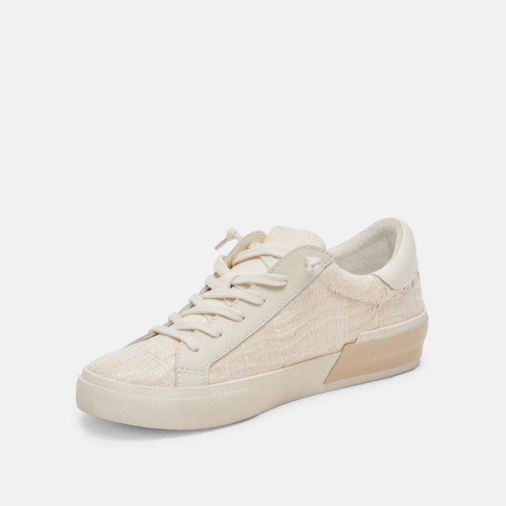Dolce Vita Zina Sneakers Bone Raffia
