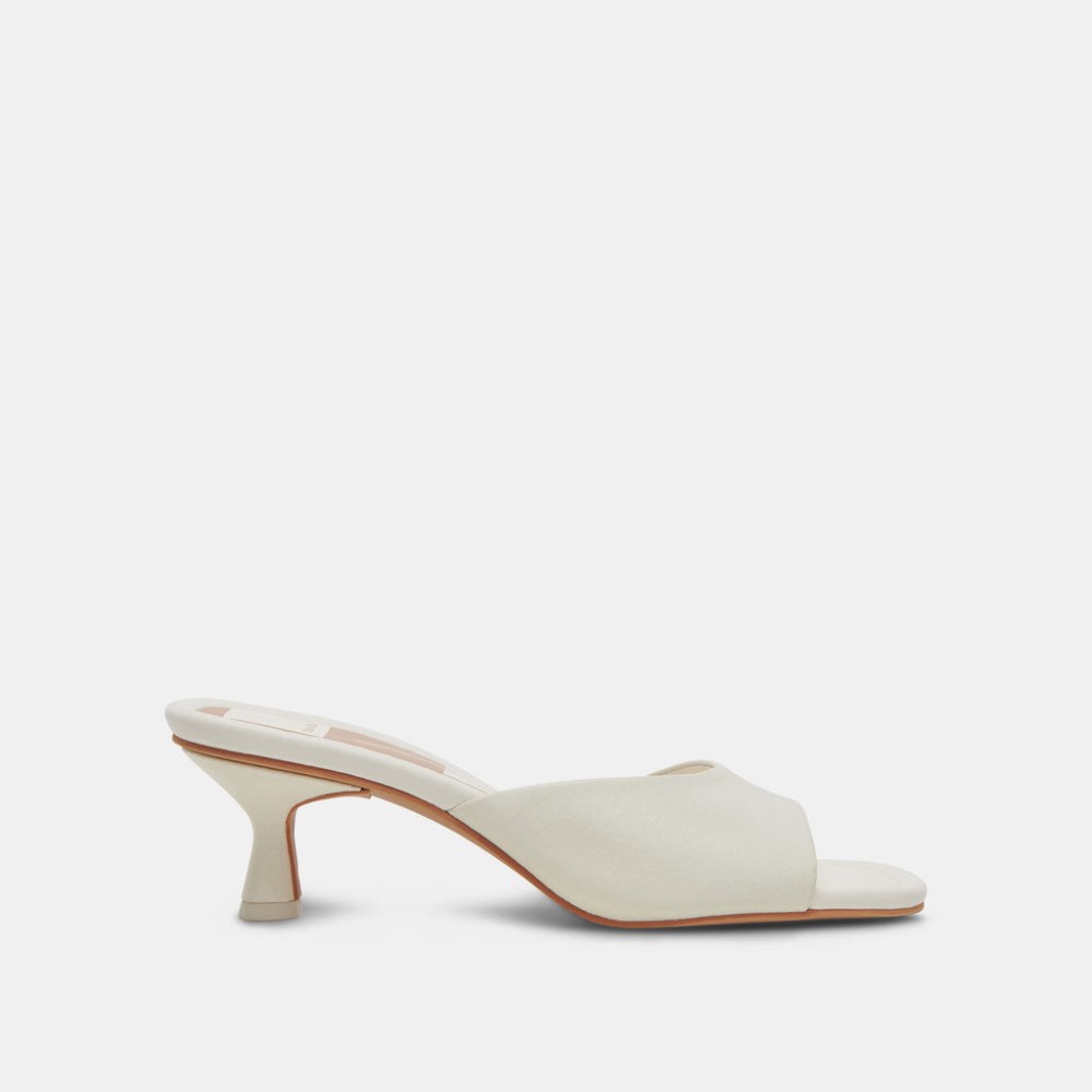Dolce Vita Macoy Heels White Leather