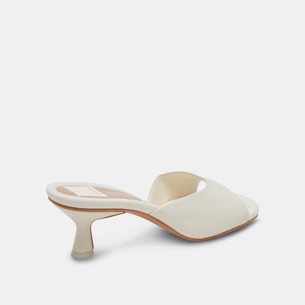 Dolce Vita Macoy Heels White Leather