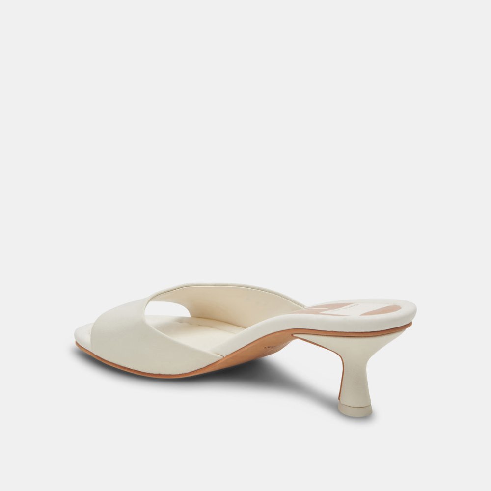 Dolce Vita Macoy Heels White Leather
