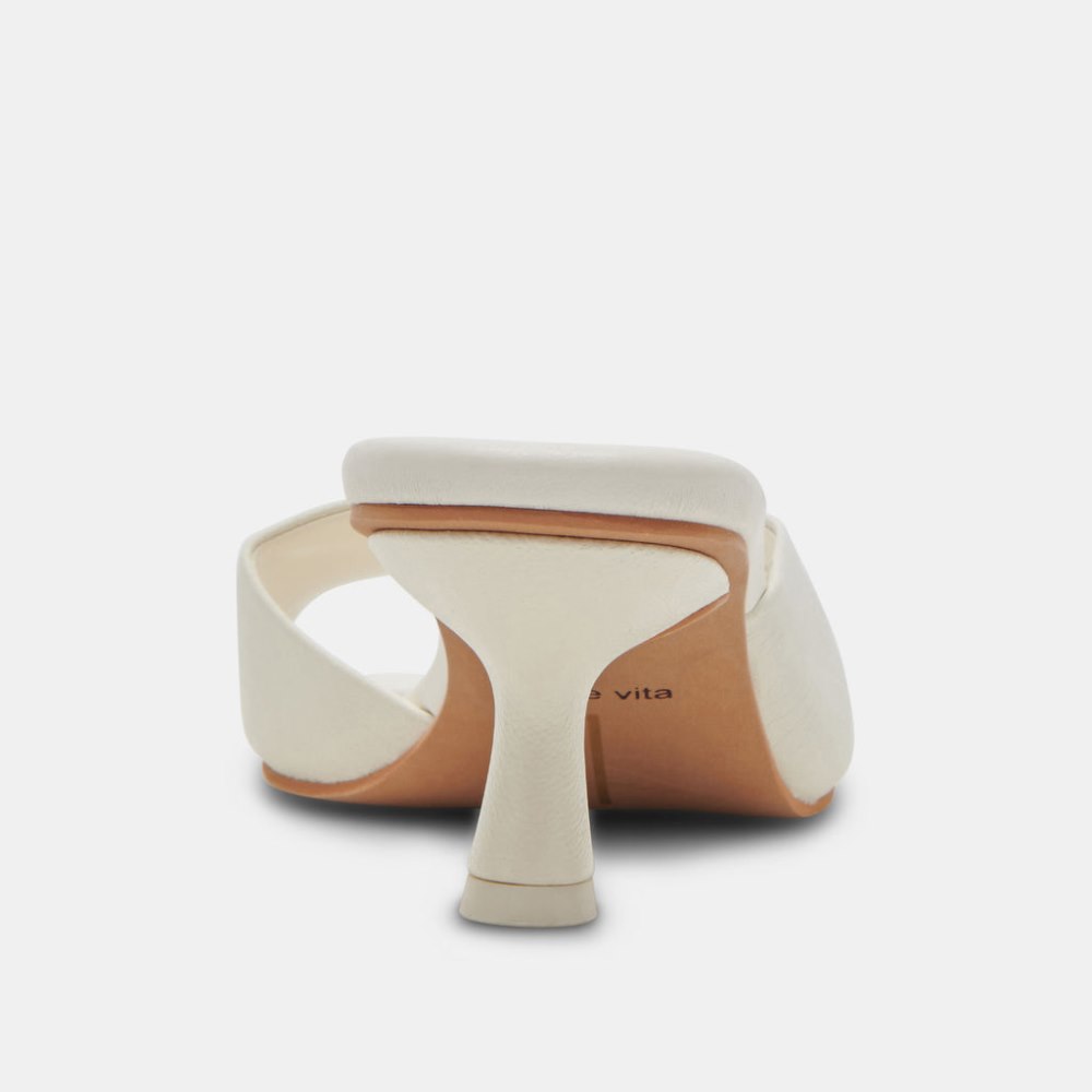 Dolce Vita Macoy Heels White Leather