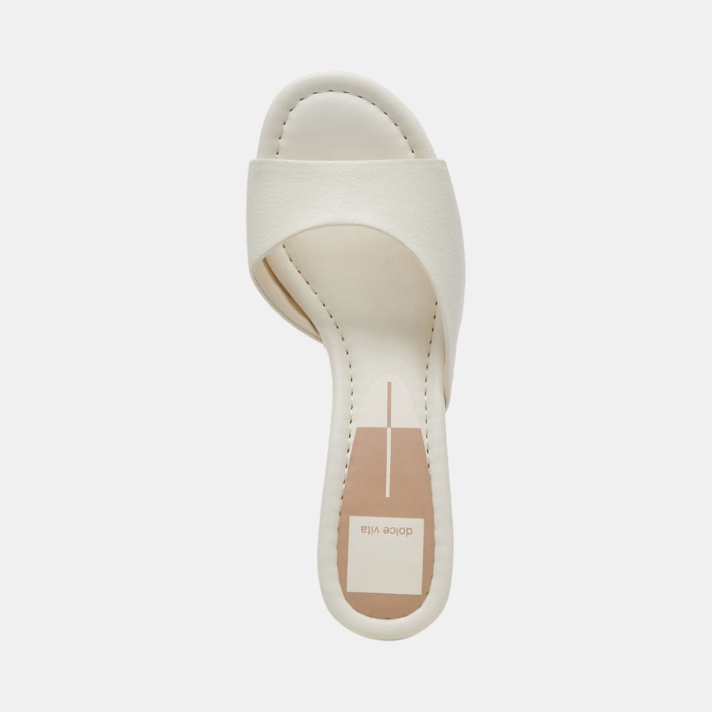 Dolce Vita Macoy Heels White Leather