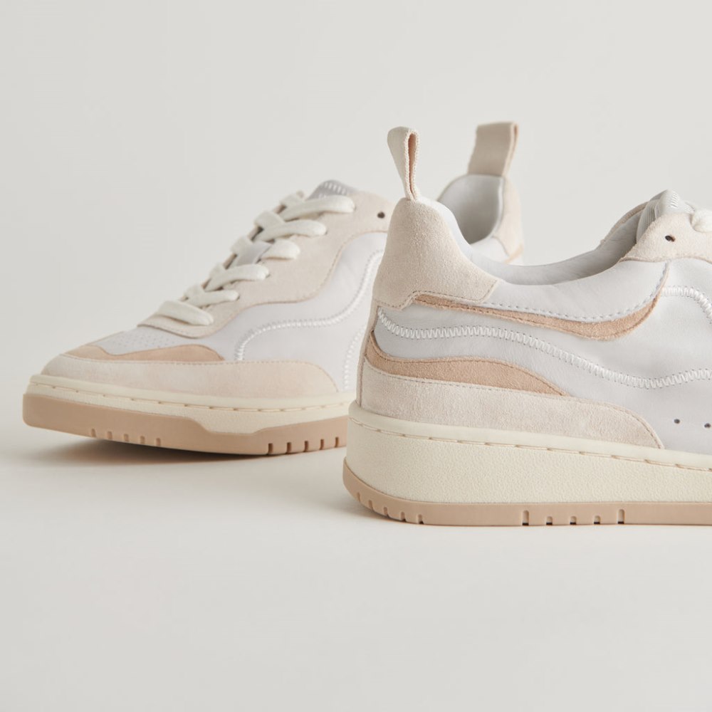 Dolce Vita Adella Sneakers White Dune Leather