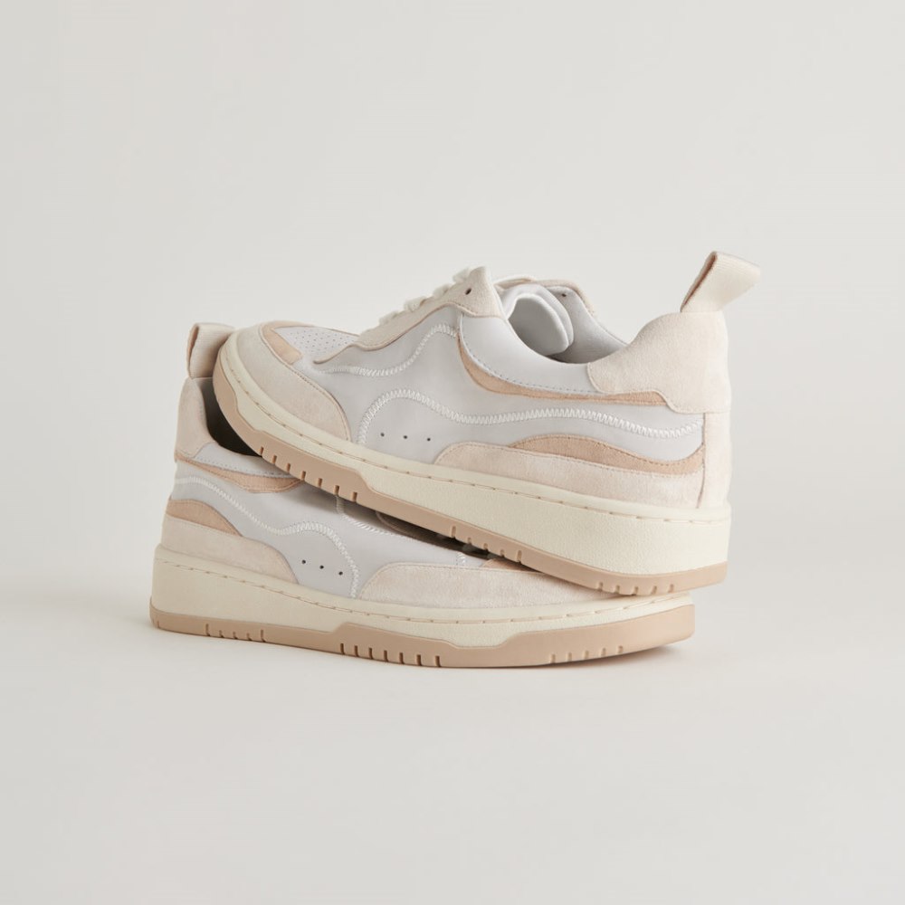 Dolce Vita Adella Sneakers White Dune Leather