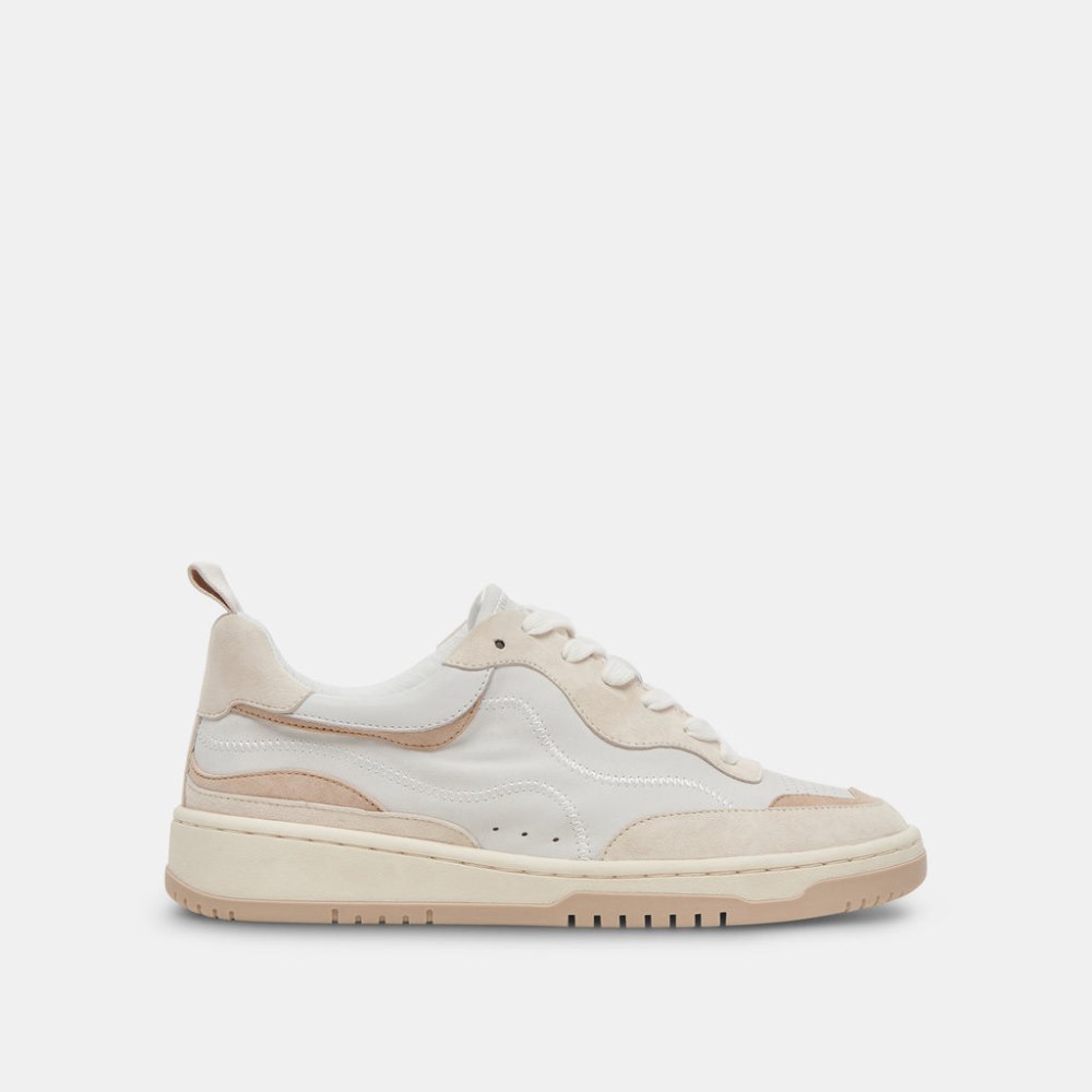 Dolce Vita Adella Sneakers White Dune Leather