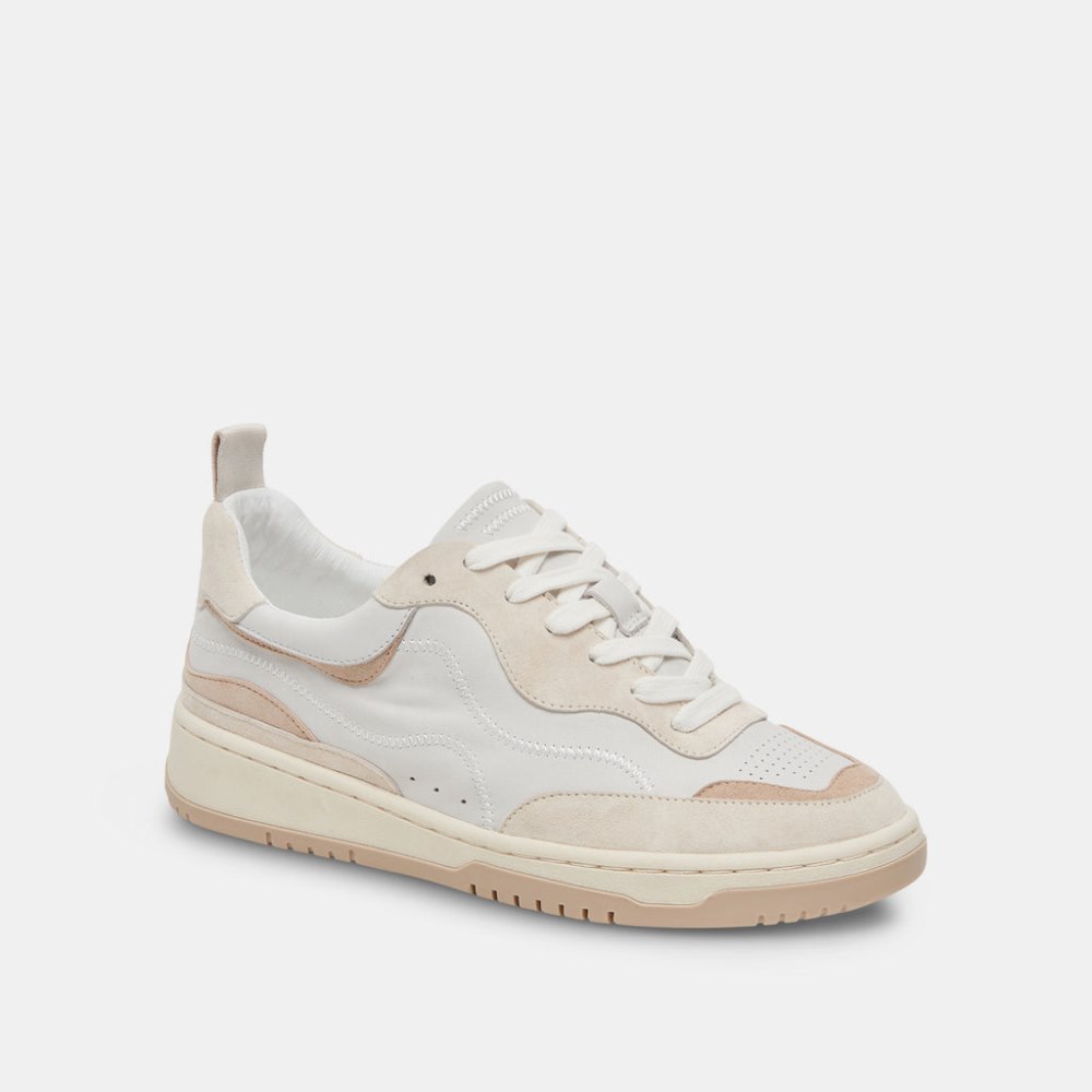 Dolce Vita Adella Sneakers White Dune Leather