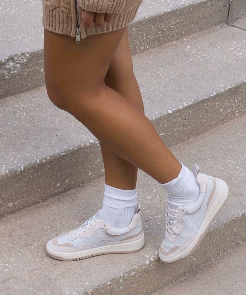 Dolce Vita Adella Sneakers White Dune Leather