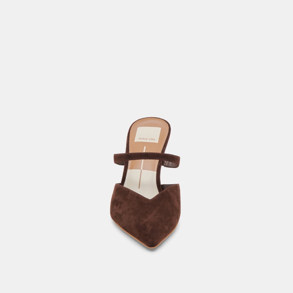 Dolce Vita Kanika Heels Dk Brown Suede