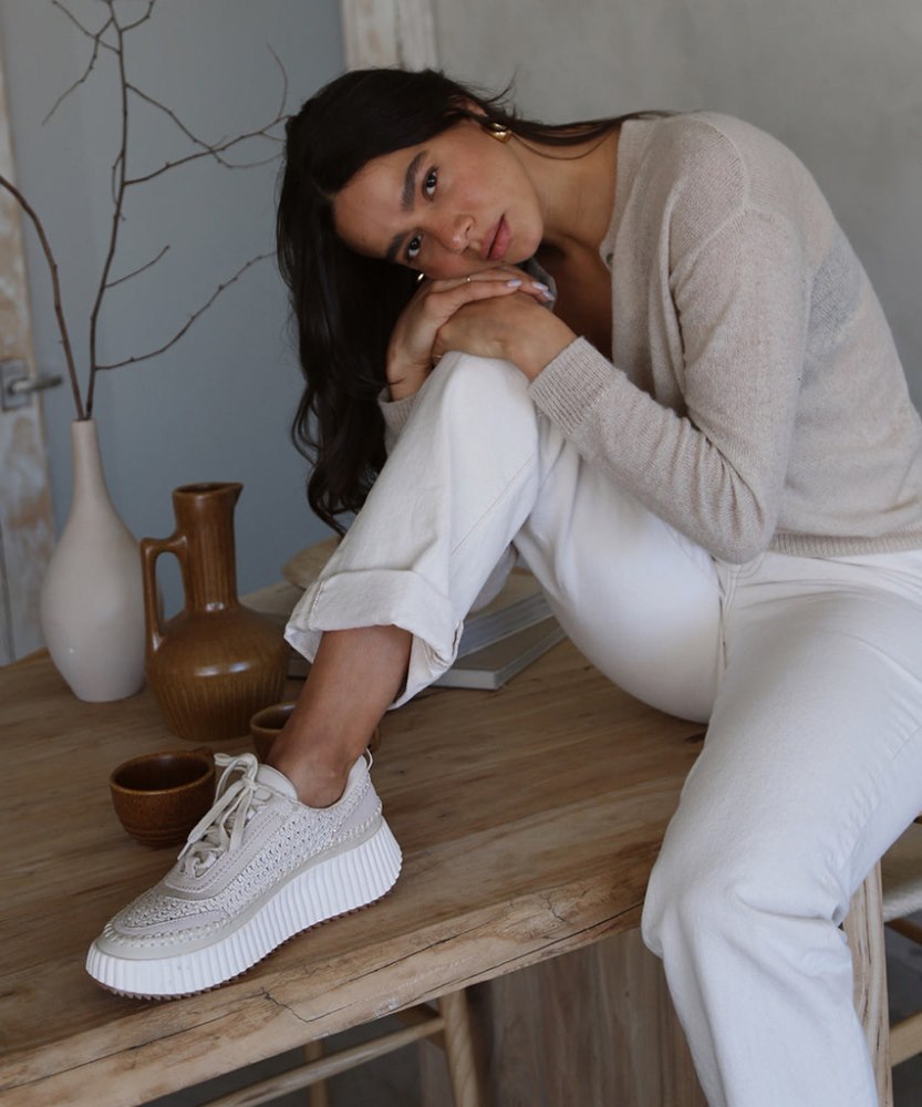 Dolce Vita Dolen Sneakers Sandstone Knit